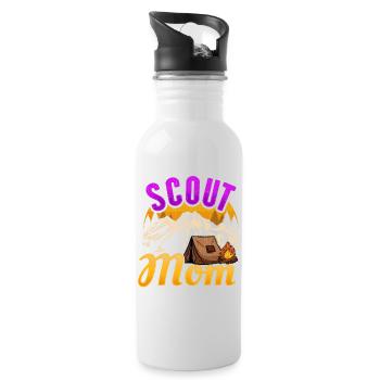 Tentes scoutes Camp scout - Gourde avec paille intégrée - blanc - Droite