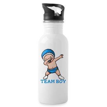 Shower de bébé - Gourde avec paille intégrée - blanc - Droite