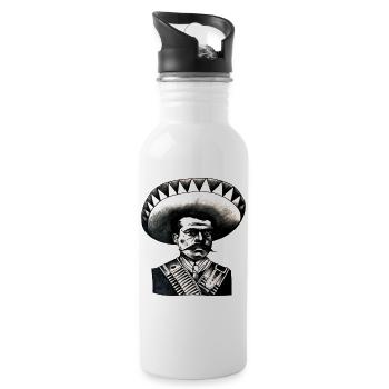 Mexican - Mexico - Water bottle with straw - white - Right