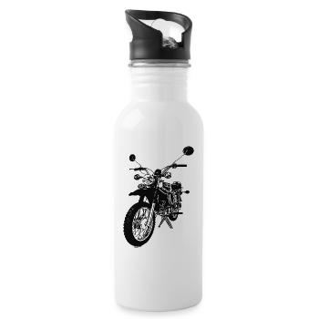 Enduro - Gourde avec paille intégrée - blanc - Droite