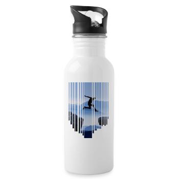 Parkour Jump - Water bottle with straw - white - Right