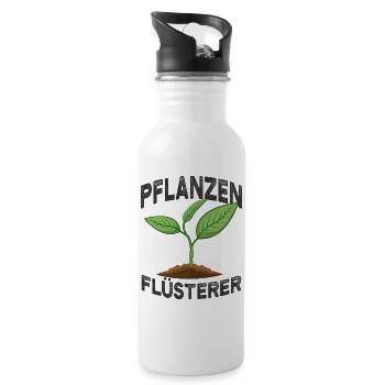 Gärtner - Trinkflasche mit integriertem Trinkhalm - Weiß - Rechts