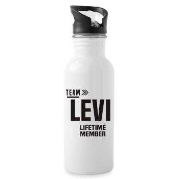 Levi - Water bottle with straw - white - Right