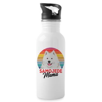 Samojede - Trinkflasche mit integriertem Trinkhalm - Weiß - Rechts