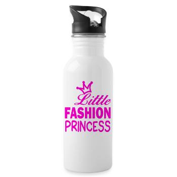 Little FASHION PRINCESS - Water bottle with straw - white - Right