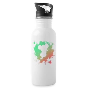 Koala - Trinkflasche mit integriertem Trinkhalm - Weiß - Rechts