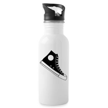 Sneakers Shoes Leisure Gift Idea Shoes - Water bottle with straw - white - Right
