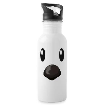 Wombat Costume visage - Gourde avec paille intégrée - blanc - Droite