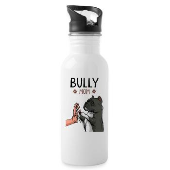 American Bully Mom Chiens Maman - Gourde avec paille intégrée - blanc - Droite