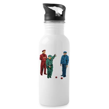 Lyonnaise Boulesport Gift - Water bottle with straw - white - Right
