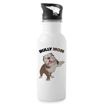 American Bully - Gourde avec paille intégrée - blanc - Droite