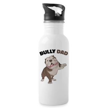 American Bully - Gourde avec paille intégrée - blanc - Droite