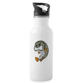 Pike - Water bottle with straw - white - Right