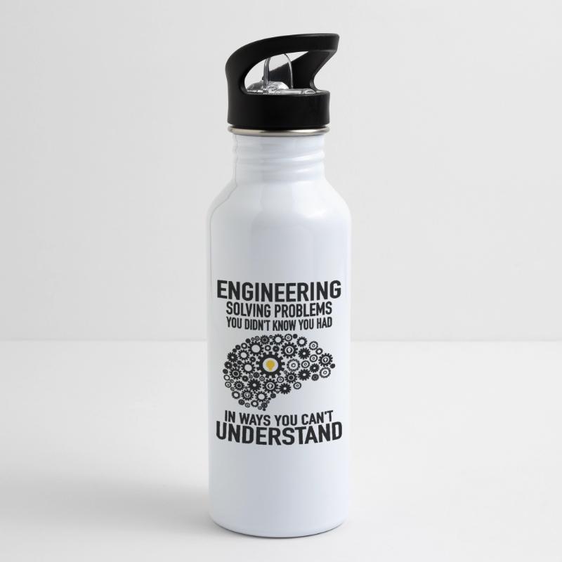 Engineer Engineering Engineer Gear Technician Water bottle with straw