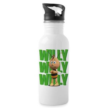Die Biene Maja 3 Film Willi - Trinkflasche mit integriertem Trinkhalm - Weiß - Rechts