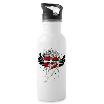 Vienna 14 Penzing - Water bottle with straw - white - Right