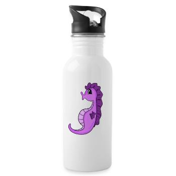 Hippocampe Hippocampe - Gourde avec paille intégrée - blanc - Droite