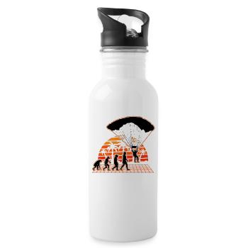 Parachutist Evolution Sunset Parachute - Water bottle with straw - white - Right