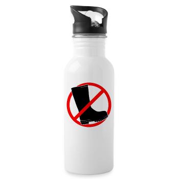 Rubber boots forbidden - gardening and gardening - Water bottle with straw - white - Right