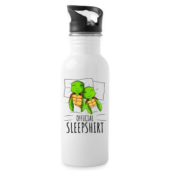 Turtle - Water bottle with straw - white - Right