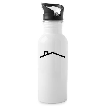 House Roof - Water bottle with straw - white - Right