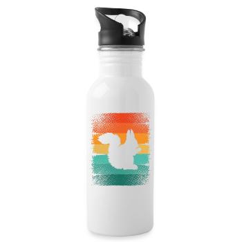Squirrel - Water bottle with straw - white - Right
