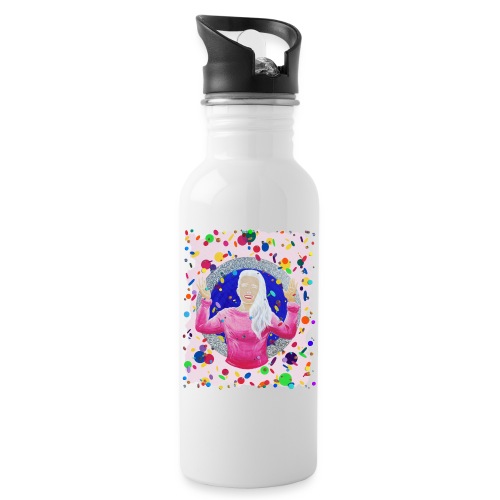 Sternentor der Glückseligkeit Sonja Ariel - Trinkflasche mit integriertem Trinkhalm