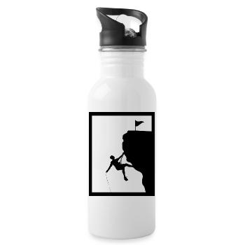 Bouldering Climbing Climbing - Water bottle with straw - white - Right
