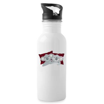 Official Sleep Shirt Koala - Water bottle with straw - white - Right