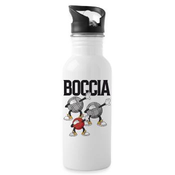 Vêtements de joueur de boccia avec dabbing Boccia - Gourde avec paille intégrée - blanc - Droite