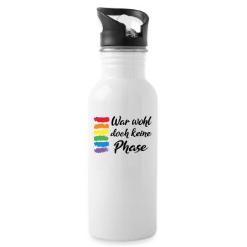 Was probably not a phase LGBT gift - Water bottle with straw - white - Right