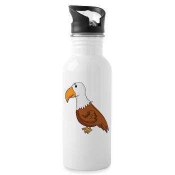 Aigle - Gourde avec paille intégrée - blanc - Droite