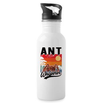 Ameisenflüsterer Ant Whisperer Ameise - Gourde avec paille intégrée - blanc - Droite