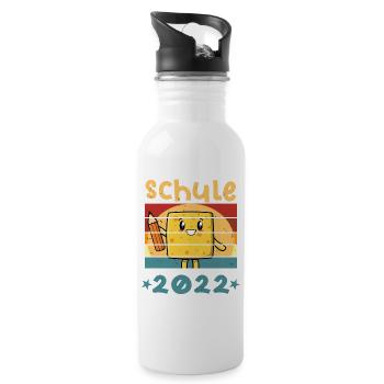 Schule 2022 1. Klasse Kawaii Schulbeginn T shirt - Trinkflasche mit integriertem Trinkhalm - Weiß - Rechts