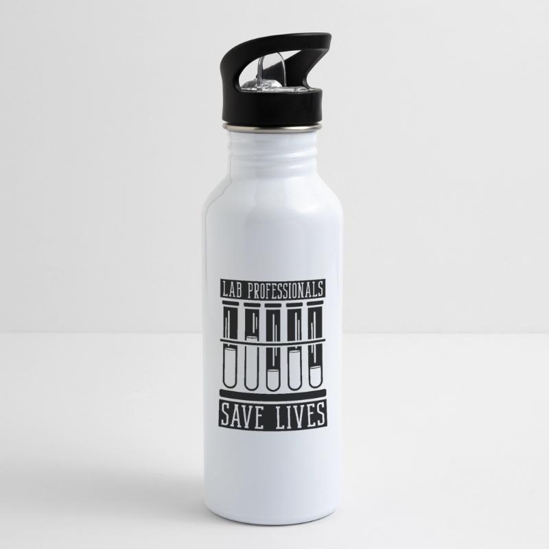 Laboratory Technician Science Lab Tech Gift Idea Water bottle with straw