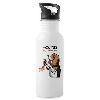 Basset Hound Grand-mère Chiens - Gourde avec paille intégrée - blanc - Droite