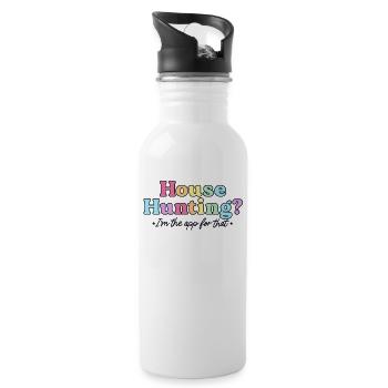 House Hunting I'm The App For That Funny Real - Water bottle with straw - white - Right