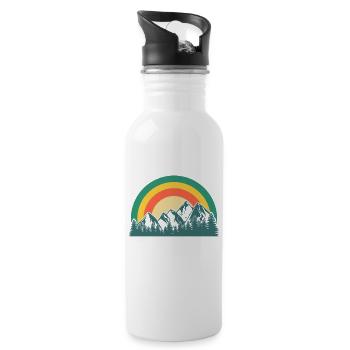 Easily distracted by Biathlon - Water bottle with straw - white - Right