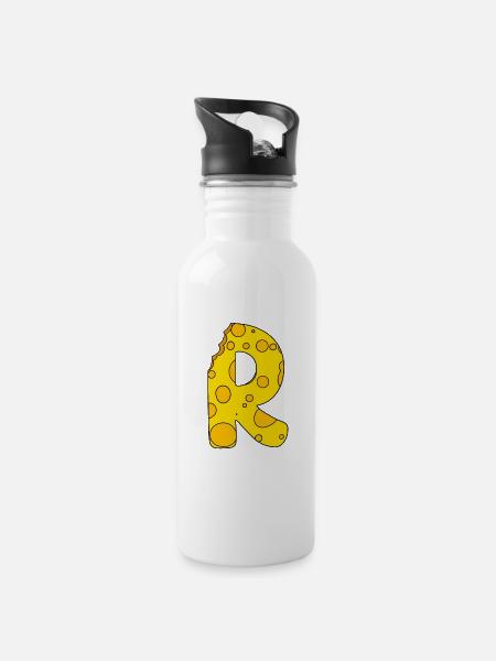 Punto R - Botella cantimplora con pajita integrada - blanco