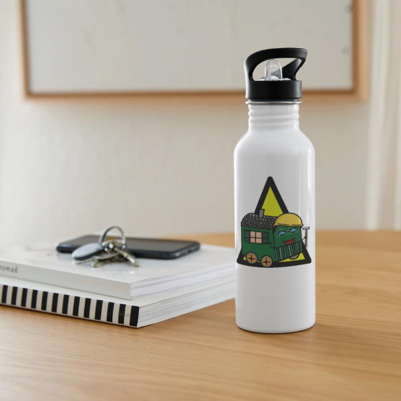 Construction Construction Site Construction Trailer Builder Commercial Water bottle with straw