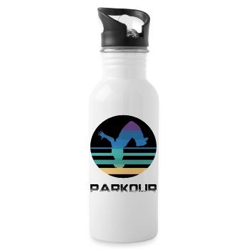 Parkour - Water bottle with straw - white - Right