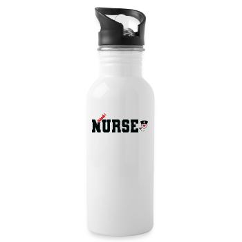 Nurse - Water bottle with straw - white - Right