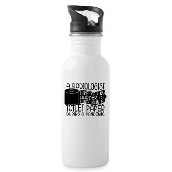 A Radiologist Toilet Paper Rad Radiology X-Ray - Water bottle with straw - white - Right