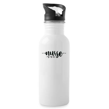 Nurse - Water bottle with straw - white - Right