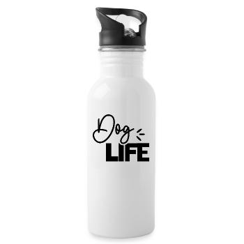 Dog Life - Water bottle with straw - white - Right