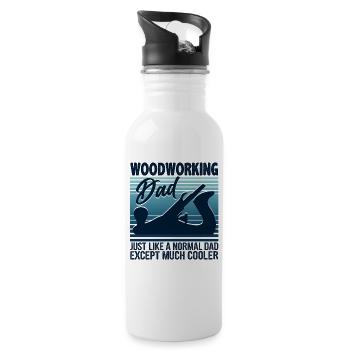 Forester Timber Industry Lumberjack - Water bottle with straw - white - Right