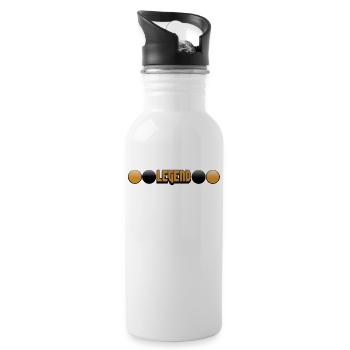 Legend Gradient Logo - Gourde avec paille intégrée - blanc - Droite