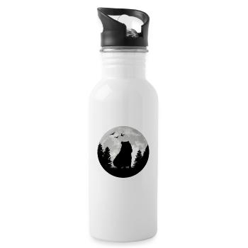 Capybara Moon Capybara - Water bottle with straw - white - Right