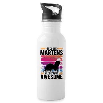 Because Martens are freaking awesome Marder - Water bottle with straw - white - Right