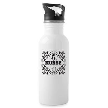Nurse - Water bottle with straw - white - Right